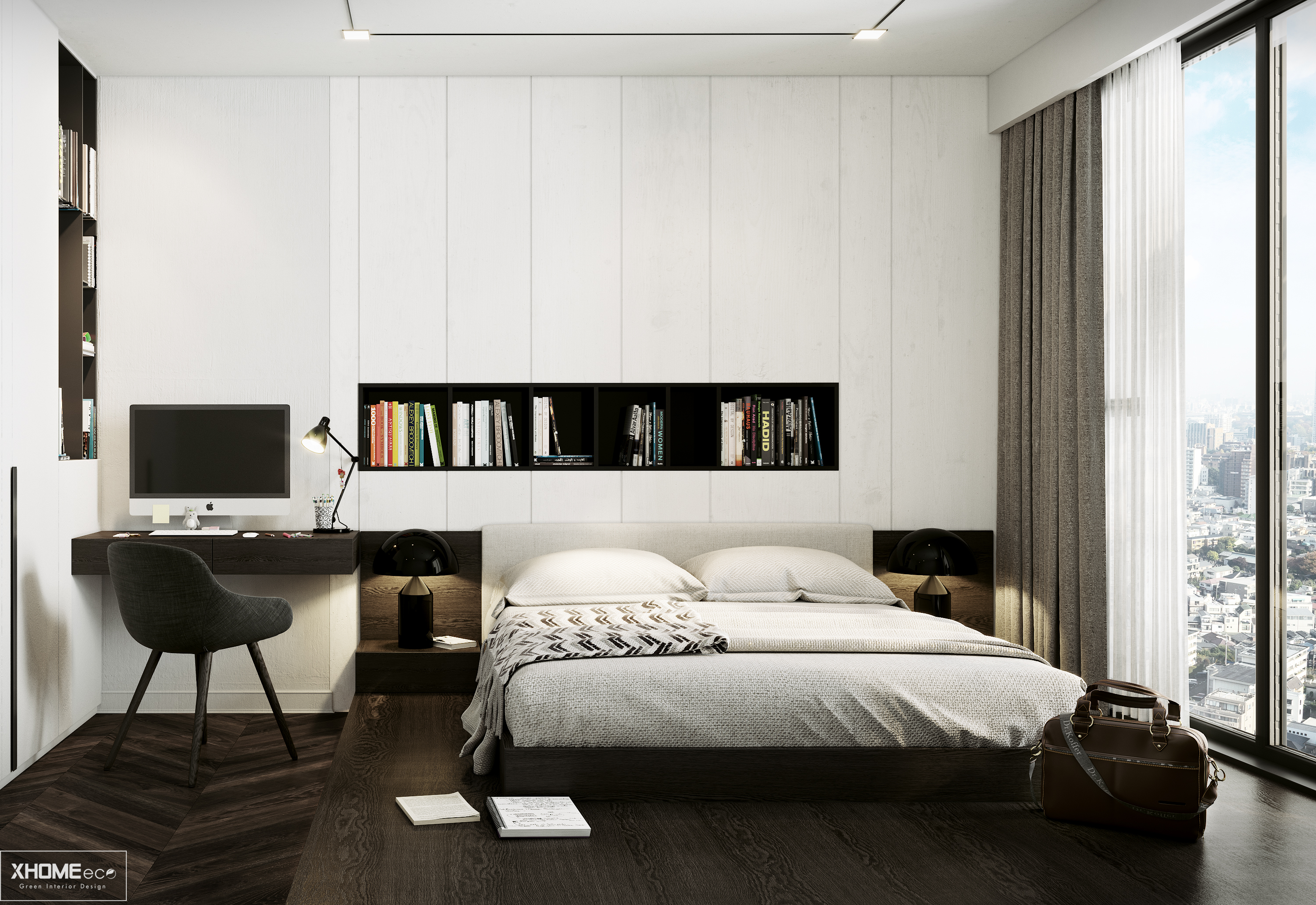 Phòng ngủ mang phong cách tối giản