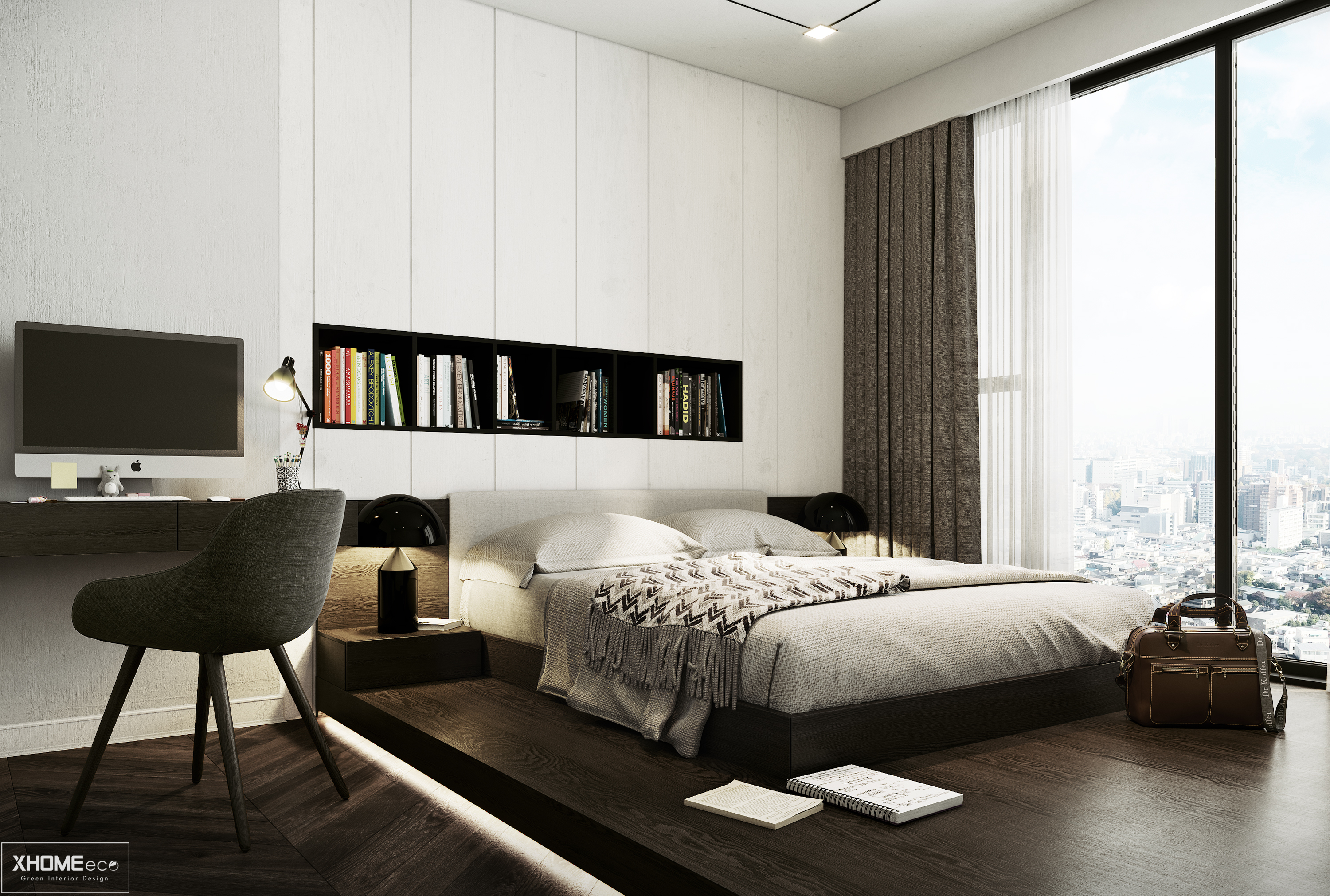 Phòng ngủ mang phong cách tối giản